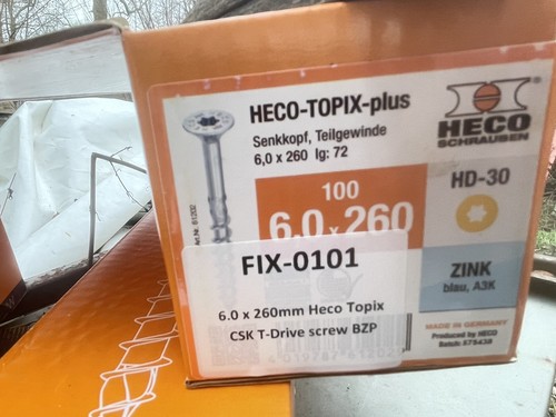 Heco topix 6x260mm long wood - heco,