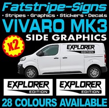 to fit VAUXHALL VIVARO MK3 VAN MOTORHOME VINYL GRAPHICS STICKERS DECALS CAMPER
