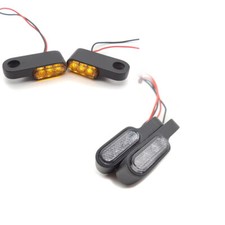 2x LED indicators handlebar Universal XS tinted for hand controls, E-certificate
