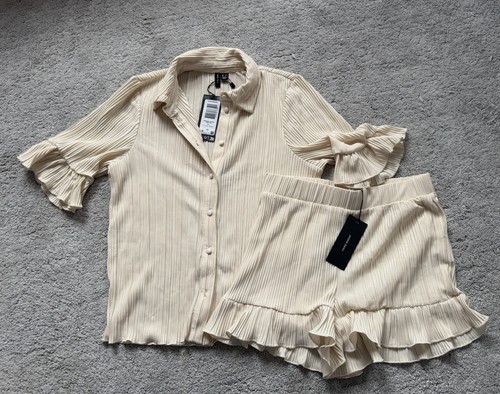 Vero moda cream plisse - plisse, shirt