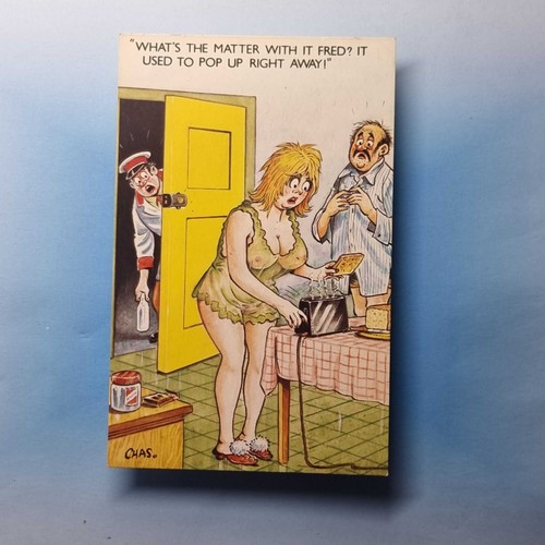 Comic postcard c1980 milkman - postcard,