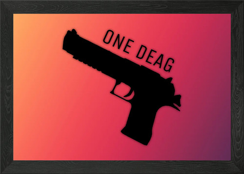Csgo desert eagle framed wall - csgo,