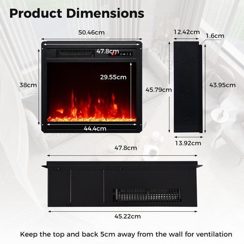 Insert 750w 1500w - insert, fireplace