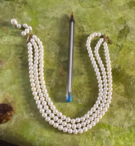 White round pearl multi - white, multi-strand