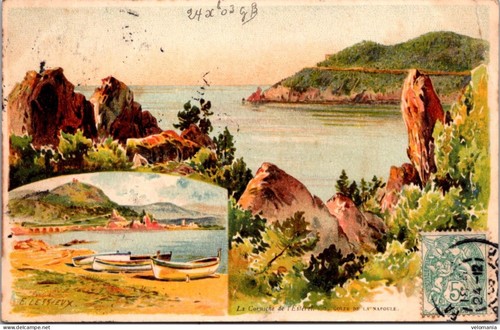 20766 postcard corniche - postcard, la