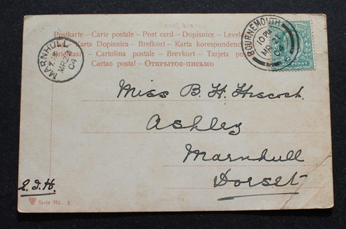 Marnhull dorset 1904 postmark - marnhull,,