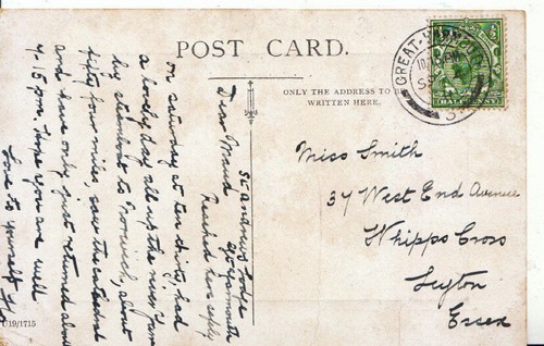 Genealogy postcard smith - -,