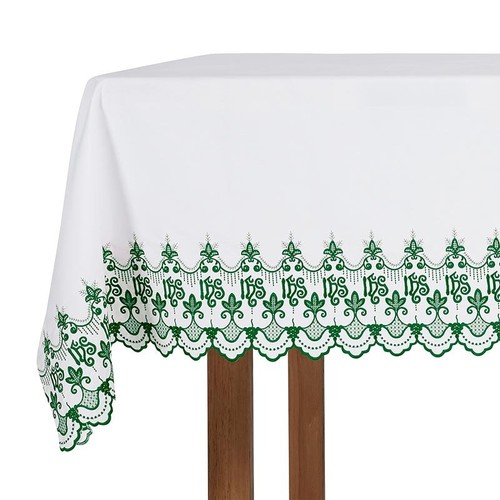 Altar frontal embroidered ihs - embroidered,