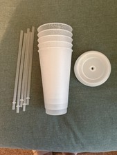 Cups with Lid & Straw - Pack