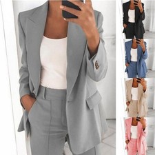 Plus Size Women Blazer Suit