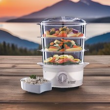 Russell Hobbs Three Tier Food Steamer White