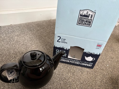 London pottery globe teapot - pottery,