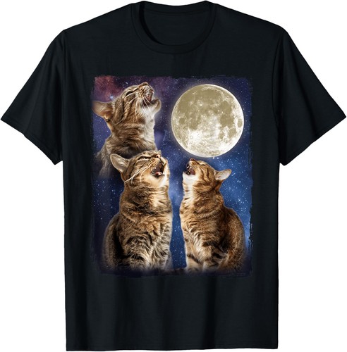 Cat howling moon - howling, at