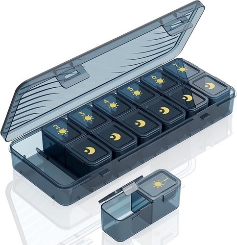 Weekly pill organizer times - organizer, 2