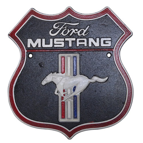 Cast iron wall sign ford - cast,