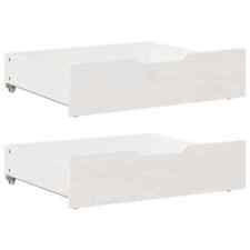 Under-Bed Drawers with Wheels Under Bed Storage 2 pcs Solid Wood Pine vidaXL