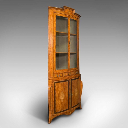 Antique showcase corner - showcase,