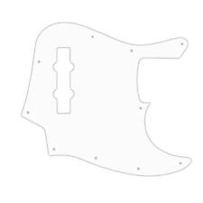 USA PICKGUARD for FENDER® MADE IN MEXICO JAZZ BASS® MIM 3Ply BLACK BWB CUSTOM PG