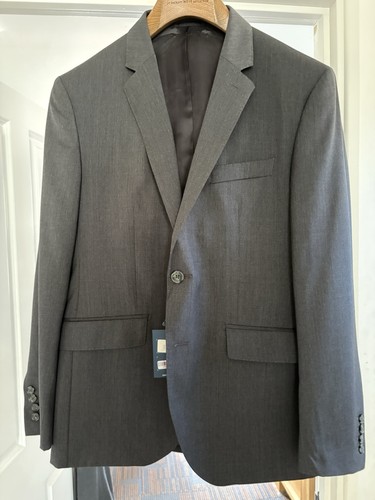 Hackett charcoal wool blazer - charcoal,