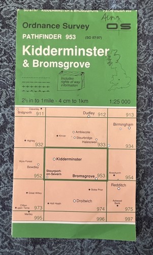 Vintage pathfinder map - pathfinder, 953