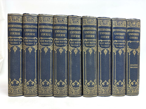 Large old books with - old,