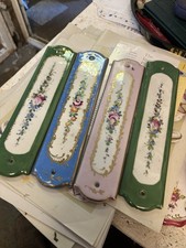 4 Assorted 1970’s Ceramic Door Push Plates