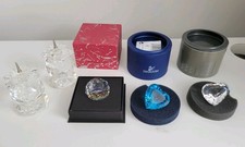 Bundle of 5 pieces of Swarovski Crystal - hearts, paperweight, candlesticks