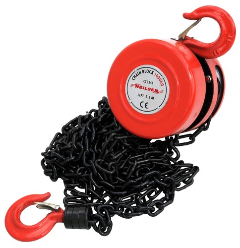 Chain hoist ton 1000kg 5m - ton, 2.5m