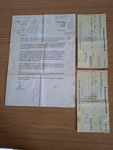 Vintage 1997 bank cheques - vintage, &