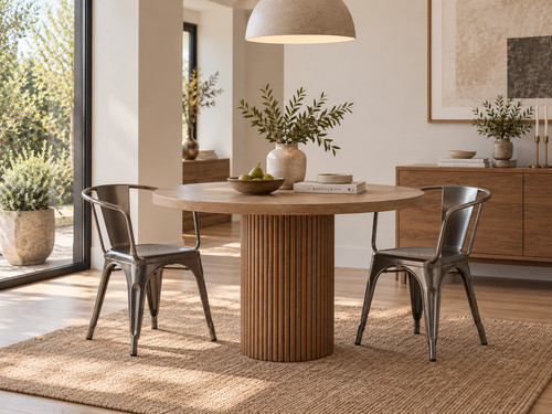 Set tolix style dining - 2,