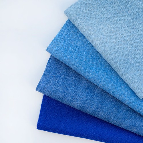 Harris tweed bundle blue solid - bundle,