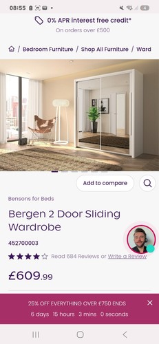 Bergen door sliding wardrobe - 2,