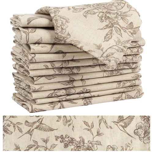Vintage floral cloth napkins - vintage,