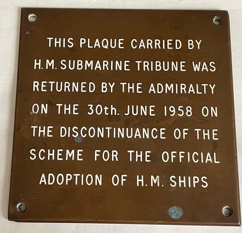 Rare bronze hms tribune - bronze,