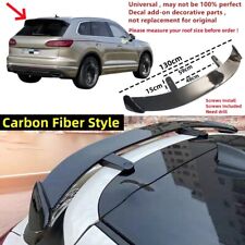 For VW Touareg MK3 2018-2023 Rear Roof Spoiler Wing Carbon Fiber Style Universal