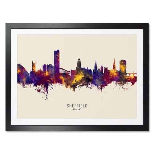 Sheffield skyline poster - sheffield, skyline,
