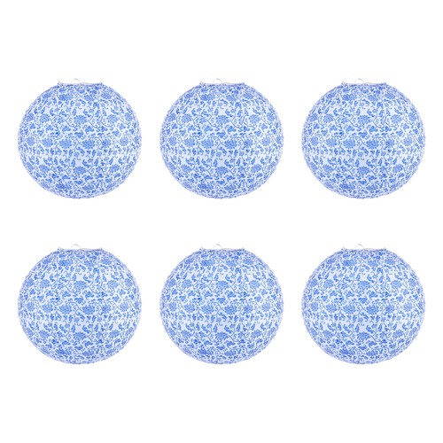 Inch paper lanterns 6pcs - inch, lanterns,