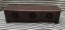 French Breton Wooden Box, Folk