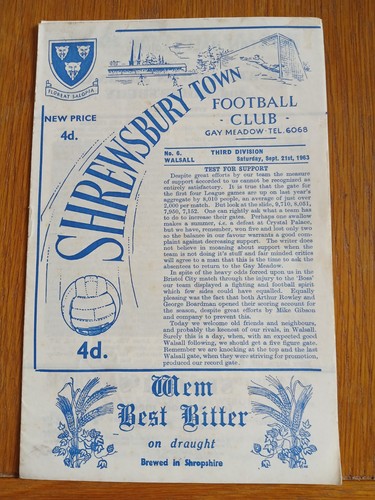 Shrewsbury town walsall - shrewsbury,