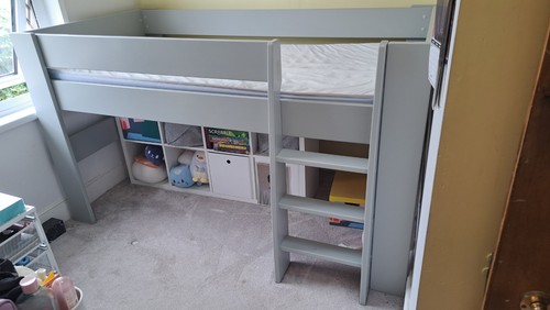 Bedzforkids mid sleeper - bedzforkids, grey
