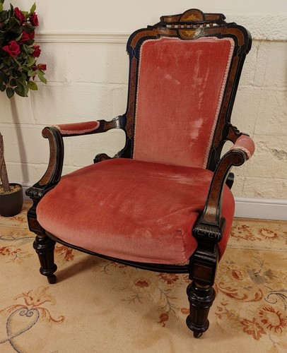Victorian ebonised walnut - ebonised, &