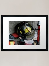 Fire Fighter's Helmet Closeup