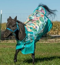 Miniature Horse Heavy Winter Turnout Blanket - 1200D - 36"-51" - Cactus Print