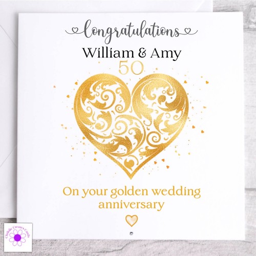 Personalised golden wedding - personalised,
