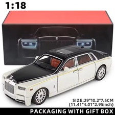 1:18 Scale Rolls-Royce Phantom Diecast Vehicle Model Car Toy Collection Gift UK