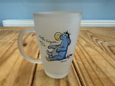 Disney Eeyore Frosted Glass Mug Winnie the Pooh