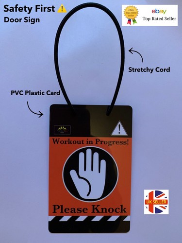Safety door sign pvc - door,
