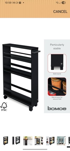 Tier storage trolley cart - tier,