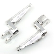 For Triumph STREET SCRAMBLER 17-22 21 SHINOBI Front Foot Pegs 25mm Lower Silver
