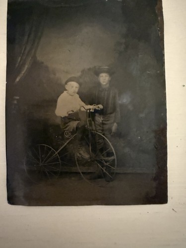 Tintype two boys and an - two,